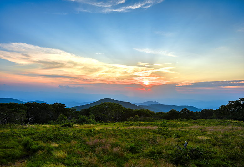 Craggy Gardens Sunset - Blue Ridge Parkway - NC