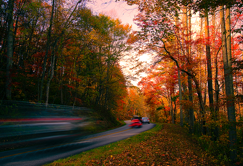 Blue Ridge Parkway in the Fall