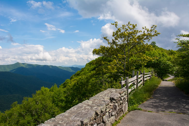 Glassmine Falls Overlook - Blue Ridge Parkway - NC